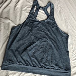Nike heather blue loose tank top